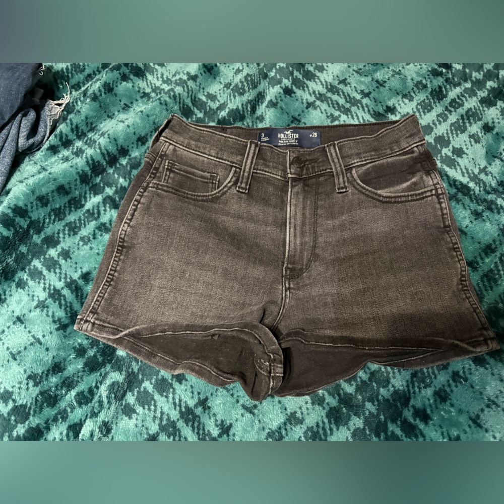 Hollister Black High-Rise Shorts